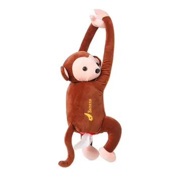 Kreatívne PIPI Opice Tkaniva Box Tkaniva Držiteľ Roztomilá Hračka Cartoon Zvierat na Aute Domov, Kúpeľne, Kuchyne, Kancelárie