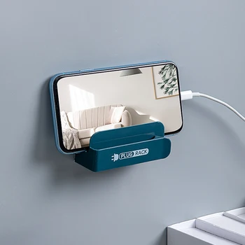 Kreatívne windable napájací kábel držiak domov mobilný telefón nabíjanie rack úložný stojan pre Domácnosť Elektrické Zásuvky Držiak na Mobilný Telefón