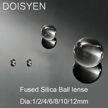 Kremenného JGS1 D1-12 mm s Vysokou Presnosťou Vlákniny objektív Endoskopu Cieľ Objektív co2 laser Focus Len Loptu Optické Sklo lensball