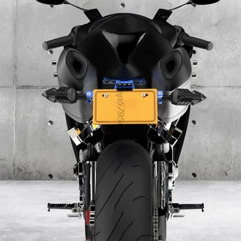 Kryt CNC Hliníkové Motocykel Licencia poznávacia značka Držiak Pre Kawasaki Z300 Príslušenstvo Lap Časovač Pneumatiky Ohrievačov Honda Cbr
