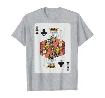 Kráľ Kluby T-Shirt Pro Poker Šťastie Hráč Víťaz Kostým