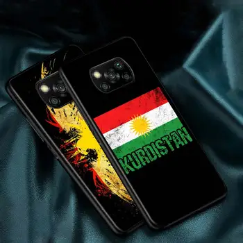 Kurdistan Príznak Pre Xiao Redmi K30 K30S Mi 10 TON Lite Pro Poco X3 NFC X2 M3 M2 F2 Pro C3 F1 Soft Black Telefón Prípade 2023