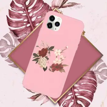 Kvet Estetické umenie Telefón Prípade Candy Farby pre iPhone 11 12 mini pro XS MAX 8 7 6 6 X Plus SE 2020 XR