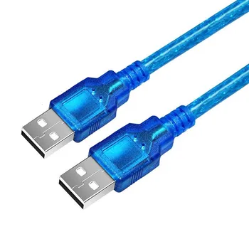 Kábel USB 2.0 Typu A Samec na Male Kábla 0,3 m 0,5 m 1m 1,5 m 3 m 5 m Kábel USB High Speed 480Mbps USB Dátový Kábel na Prenos údajov
