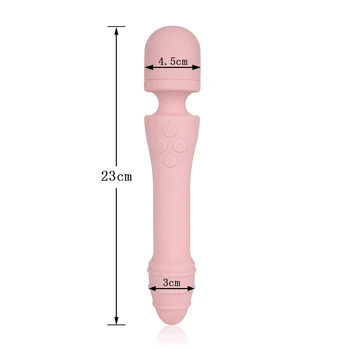 Kúrenie AV Magic Stick Vibrátor Pre Ženy, Sex Produkt AV Vibrátory USB Spoplatnené Dvojité Hlavy Dildo Vibrátor Sexuálne Hračky Pre Ženy