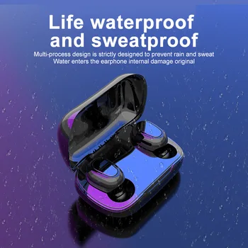 L21 TWS Bluetooth Slúchadlá Bezdrôtové Slúchadlá 5.0 Headsety Dual Slúchadlá Basy Zvuk pre Huawei Xiao Iphone Mobilné Telefóny Samsung