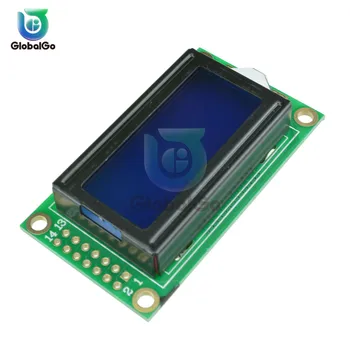 LCD Modul Modrá Žltá Obrazovke IIC/I2C 0802 pre arduino 0802 LCD 8 x 2 Znakov Displej 5V