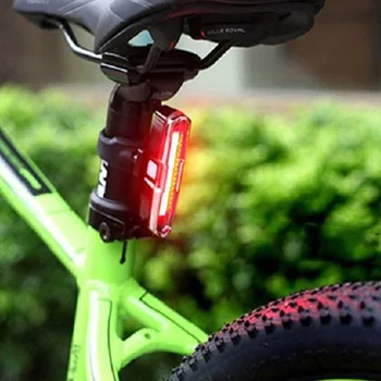 LED Bicykel zadné Svetlo Red & Blue USB Nabíjateľné Nepremokavé Super Svetlé Viacúčelový Núdzové Svetlo 34996
