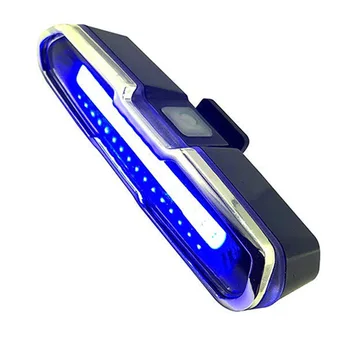 LED Bicykel zadné Svetlo Red & Blue USB Nabíjateľné Nepremokavé Super Svetlé Viacúčelový Núdzové Svetlo