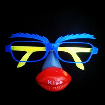 LED klaun party okuliare roztomilý kreslený žiariace masky, okuliare maškaráda party, masky smiešne, rozsvieti hračka photo booth rekvizity F20173589