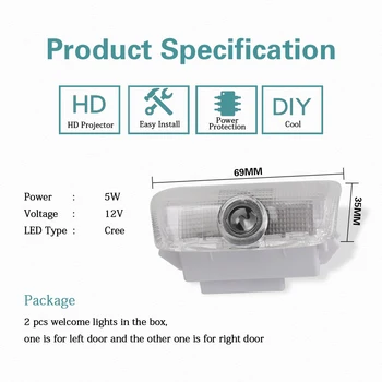LED Logo Projektor Svetlo Ghost Tieň Dvere Pre Infiniti FX37 FX50 G37 G25 Q50 Q60 M25 M35 M37 EX25 EX35 EX37 QX50 QX56 QX70 QX80