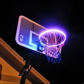 LED Solárny Snímač-Aktivované Svetelné Pásy Basketbalová Obruč Rim Prílohu Pomáha Strieľať V Noci Kôš Hoop Lampa