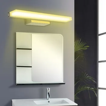 LED Stenové svetlo Kúpeľňa Zrkadlo, Lampa teplá biela /biela umyváreň nástenné Svietidlo svietidlá, akryl 9W 40 CM make-up zrkadlo svetlo