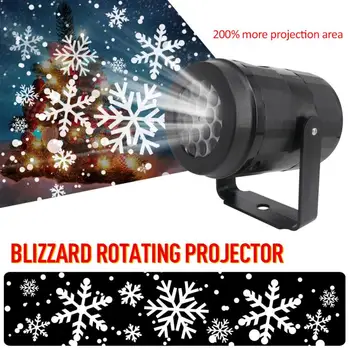 LED Vianočné Svetlo Vonkajšie Nepremokavé Snowflake Projekčnej Lampy Projektora Osvetlenie na Trávniku Fáze Záhradné Dekorácie 4 Plug #ND
