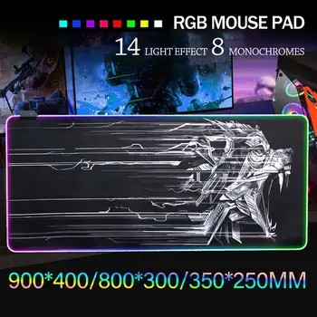 LEORY RGB Hernú Podložku pod Myš, Počítač Gamer Mousepad Veľkej Hry Gumová Myš Mat Veľké Mause Pad PC, Notebooku, Klávesnice, Stôl, Koberec