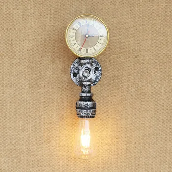 Loft Rúry Lampa Osobnosti Retro Wall Light Cafe Bar LED Edison Svetlá Tvorivé tlakomer Priemyselné Art Deco Nástenné Svietidlá 75461