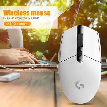 Logitech G304 Wireless Mouse LIGHTSPEED 6 Programovateľných Tlačidiel, USB Bezdrôtovej HRDINA 12000DPI Nastaviteľné Bezdrôtový Hry Myš 56576