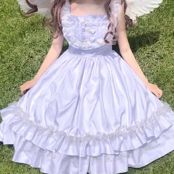 Lolita studená hviezda vody mesiac lolita mäkké sestra štýl Japonských sladké JSK podväzkové šaty kawaii sladké dievča leta