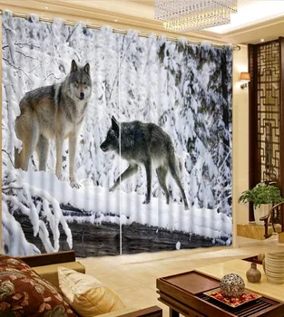 Luxusné Európske Moderné snow psa vlastné opony módne dekor domáce dekorácie pre spálne