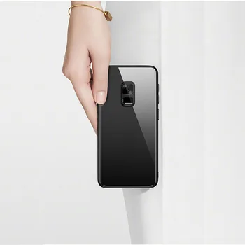 Luxusné Originálne Tvrdeného Skla telefón puzdro Pre Samsung Galaxy Note 10 Pro Silikónové Okraji Galaxy Note 10 Plus pevný Zadný Kryt Plášťa
