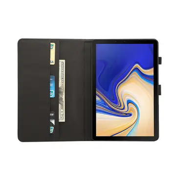 Luxusné puzdro Pre Samsung Galaxy Tab S4 10.5 palcový T830 T835 SM-T830 SM-T835 Kryt Funda Tablet PU Kožené Stojan Shell +Film+Pero