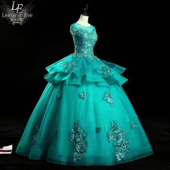 Luxusné páva zelená výšivky lištovanie plesové šaty, šaty Renesancie Šaty kráľovná šaty Viktoriánskej/márii Antoinette Belle 58139