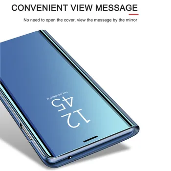 Luxusné Zrkadlo Smart Case Samsung Galaxy S10e Flip Puzdro Pre Samsung S8 S9 S10 Plus Prípade M20 M10 Poznámka 8 9 Telefón Prípade S7 Okraj