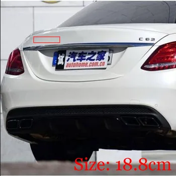 M G List Znak Auto Styling Refitting batožinového priestoru Logo Nálepky Lesklý Čierny Matný Chróm pre Mercedes Benz C63 AMG C63S E63 E63S 13481