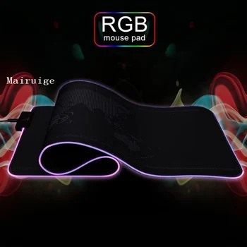 Mairuige Anime Jeden Kus Steamship Hra RGB Čierna Podložka pod Myš Prehrávač Počítač Mat LED Podsvietený XXL MousePad CSGO Klávesnice Pad