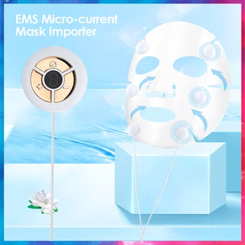 Maska Dovozca Kože Sprísnenie Kože Zdvíhacie Zariadenie Omladenie Stroj EMS Microcurrents Stimulácia Svalov Liečba Masáž