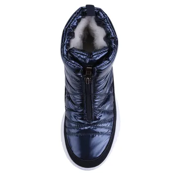 MEMUNIA 2020 Módne hrubé snehu kožušiny topánky ženy čipky teplé zimné topánky kolo prst dámske členkové topánky móda topánky