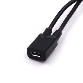Micro USB 2.0 Rozbočovač Y 1 Žena 2 Male Údaje Nabíjanie Kábel usb sync Kábel, Predlžovací Kábel Pre Android 26951