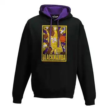 Mikina Hood Bico Basketbal Vintage Vtip Všetky Hviezdy Kobe Bryant Black Mamba 1 S