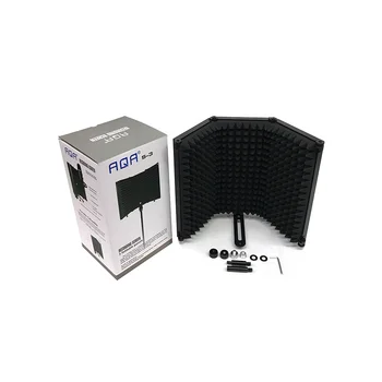 Mikrofón Izolácie Štít Vietor Displej 3-Panel Filter Skladacia s 3/8