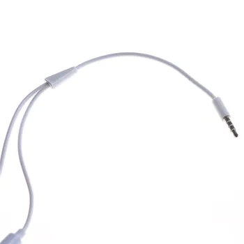 Mikrofón Y Distribútor Kábel Kábel Drôt Adaptér 3,5 mm Jack Samec na 2 Samica Audio Splitter kábel Kábel Adaptéra pre Slúchadlá