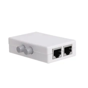 Mini 2 Port AB Príručka Zdieľanie v Sieti spínaciu skrinku 2v1/1In2 RJ45 Network/Ethernet