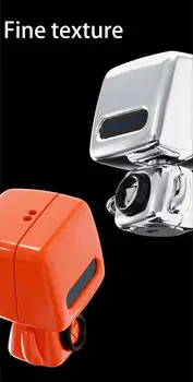 Mini Robot Bezdrôtový Bluetooth Headset Prenosný Reproduktor 5.0 Vysokú Kvalitu Cestovania S Audio A Video Basy Stĺpec Reproduktor Orange