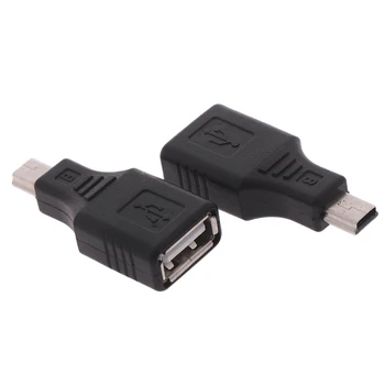 Mini USB Samec na USB Žena Converter Konektor pre Prenos údajov Sync OTG Adaptér pre Auto AUX MP3, MP4 Tablety Telefóny U-Disk