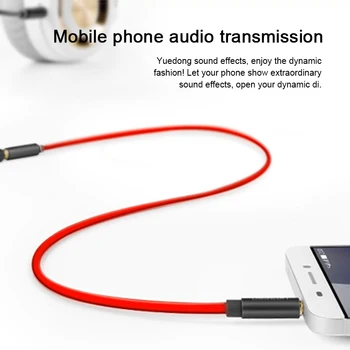 Mobilného Telefónu Headset Predlžovací Kábel Hliníkovej Zliatiny Audio Kábel 3,5 mm Reproduktor Samec Samica Predlžovací Kábel Pripojenie