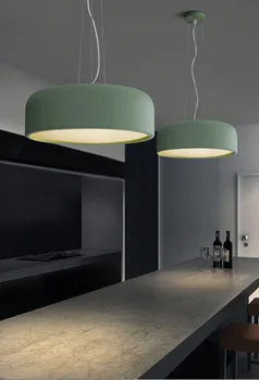 Moderná Severská led Macarons prívesok svetlo reštaurácia, Kaviareň a bar Obývacia izba visí lampa