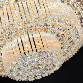 Moderné Crystal Stropné Svietidlá Svietidlá Luxusné Stropné Svetlá Zlatá Luminaria Osvetlenie Domov LED Zariadenie Deckenleuchte Kolo Crystal
