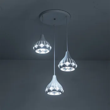 Moderné interiérové dekoratívne osvetlenie jednoduché železo crystal Led Luster jedáleň závesné svetlo led lustre strop 19559