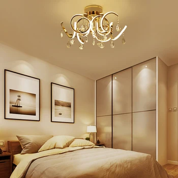 Moderné K9 krištáľový luster Pre obývacej izby, spálne, Luxusnú crystal hanglamp zlatý luster jedáleň svietidlá