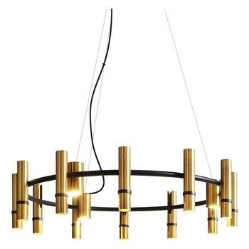 Moderné Postmoderných Luster Osvetlenie Nordic Dizajnér Zlaté Parné Trubice Lesk Pozastavenie Lampy, Obývacia Izba, Spálňa LED Svetlo