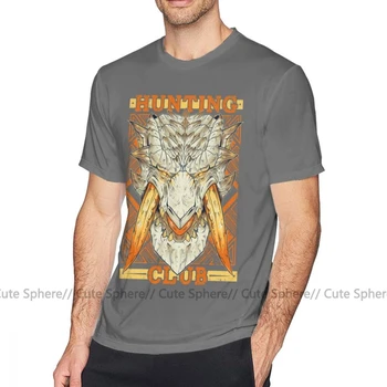 Monster Hunter T Shirt Poľovnícky Klub Barioth T-Shirt Zábava Muž Tee Tričko 100 Bavlna Krátky Rukáv 4xl Pláži Grafické Tričko 565