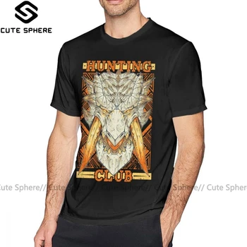 Monster Hunter T Shirt Poľovnícky Klub Barioth T-Shirt Zábava Muž Tee Tričko 100 Bavlna Krátky Rukáv 4xl Pláži Grafické Tričko