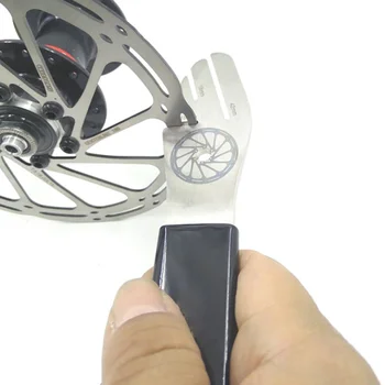 MTB Bicykel Bicykel Disk Kľúča Brzdového Rotora Zarovnanie Orovnávanie Koleso z Nerezovej Ocele Disk Sploštenie Korekcia Kľúča Nástroj