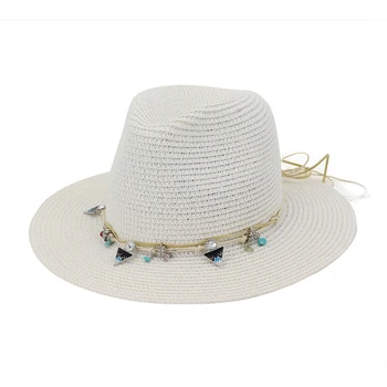Muži Ženy Slamy Fedora plstený klobúk Hat Klobúk Letná Čiapka Pláži Cestovné Klobúky Panama Jazz Strana Formálne cylinder pre Unisex GH-722