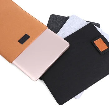 Móda Prenosný Laptop Rukáv Prípade Taška vlnená Plsť Anti-scratch Kryt pre MacBook Pro Air Retina Ultrabook Notebook Tablet PC