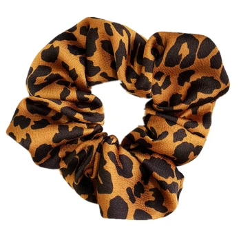 Móda Pružnosť Scrunchie New Horúce Copu Držiteľ Hairband Leopard Zrna Vlasy Lano Pre Ženy Dámske Elastické Vlasy Band